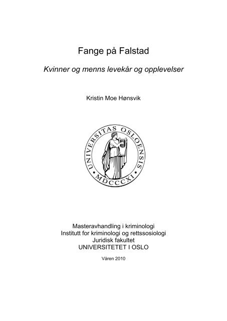 Fange på Falstad - Universitetet i Oslo