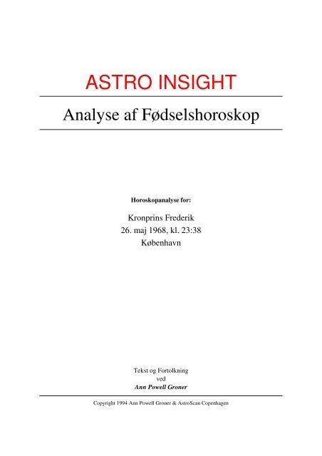 ASTRO INSIGHT - Astrologi og Horoskoper