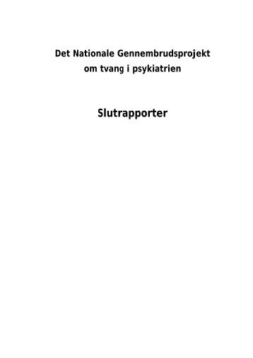 Slutrapporter - Dansk Psykiatrisk Selskab