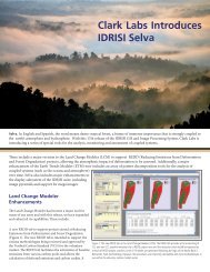 Clark Labs Introduces IDRISI Selva