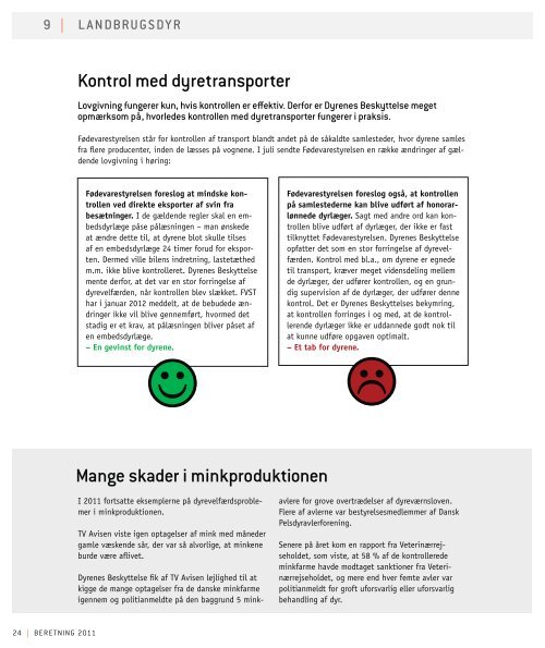 Læs årsberetningen 2011 - Dyrenes Beskyttelse