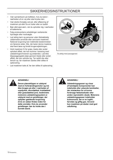 Brugsanvising - Husqvarna