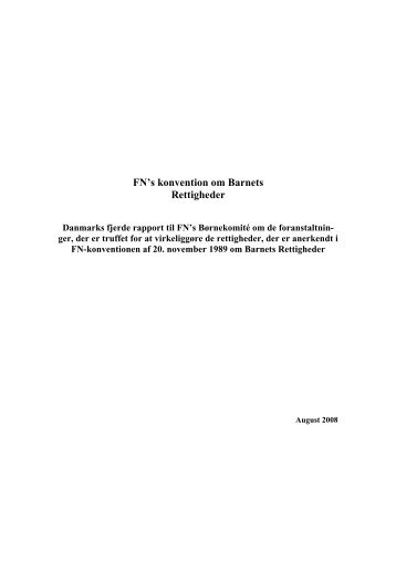 [pdf] FN's konvention om Barnets Rettigheder