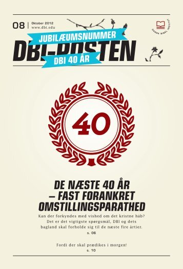 de næste 40 år - Dansk Bibel-Institut