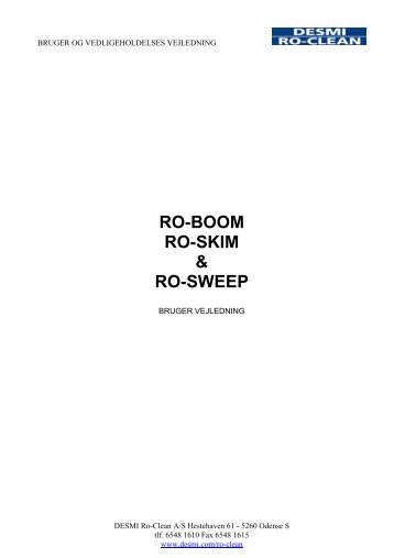 RO-BOOM RO-SKIM & RO-SWEEP - Desmi