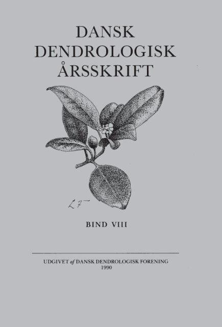 Volume 8 (1990) - Dansk Dendrologisk