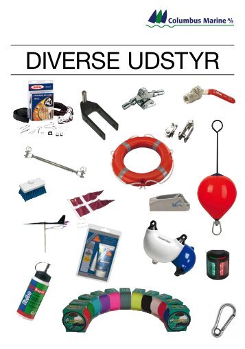 Diverse udstyr katalog/prisliste 2013 - Columbus Marine