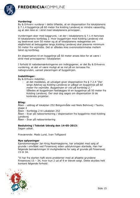 TU-11-06-2013 - 00 Referat uden bilag - Fredericia Kommune