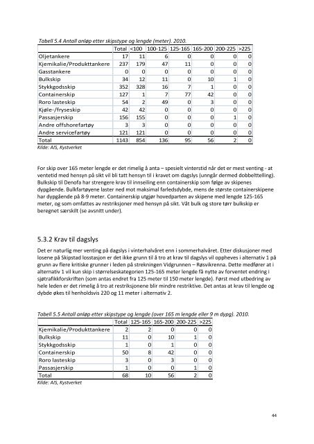 Samfunnsøkonomisk analyse av farledsutbedring til ... - Kystverket