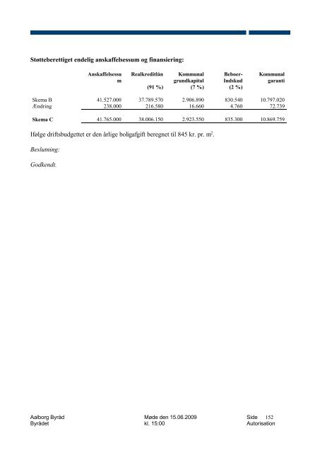 Referat - Holdning til 33. Limfjordsforbindelse blandt kandidater til ...