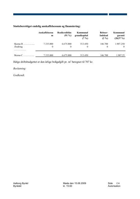 Referat - Holdning til 33. Limfjordsforbindelse blandt kandidater til ...