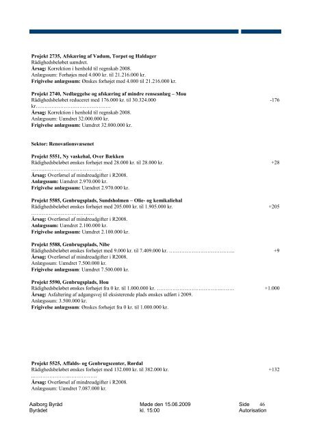 Referat - Holdning til 33. Limfjordsforbindelse blandt kandidater til ...