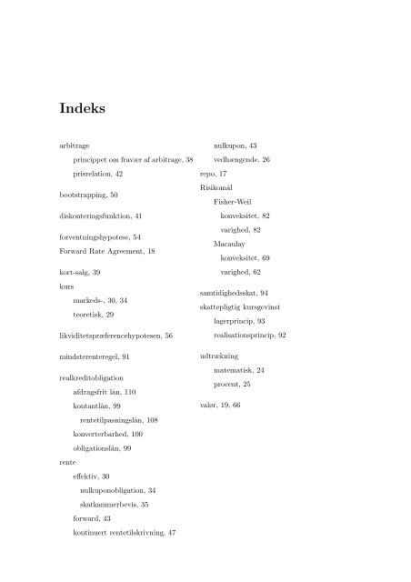 Indledende obligations - Syddansk Universitet