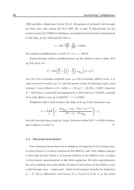 Indledende obligations - Syddansk Universitet