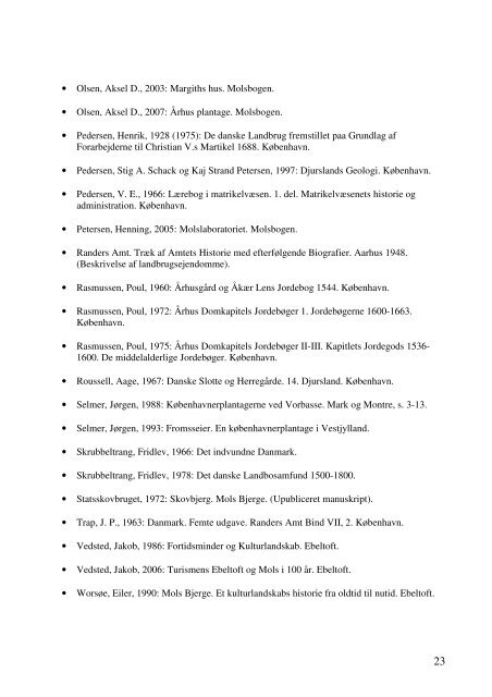 Sandmarkers kultur- og naturhistorie i Nationalpark Mols Bjerge ...