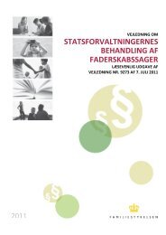 vejledning om statsforvaltningernes behandling af ... - Familiestyrelsen