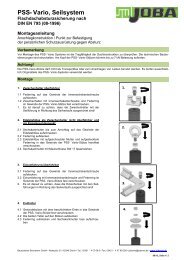 PSS-Vario, Seilsystem - bei JOBA