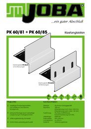 PK 60/81 + PK 60/85 - bei JOBA