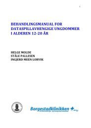 behandlingsmanual for dataspillavhengige ungdommer i alderen 12 ...