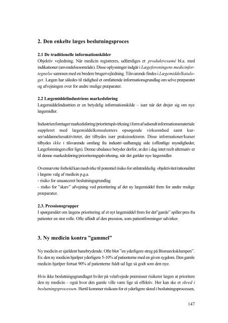 Prioritering af nye lægemidler (589 kb -i PDF format). - Teknologirådet