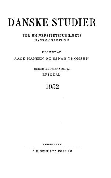 Danske Studier 1952