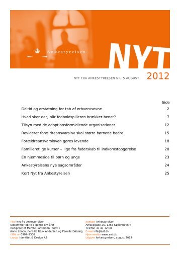 Nyt fra Ankestyrelsen nr. 5 august 2012