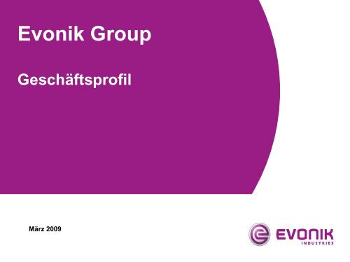 Geschäftsprofil Evonik Group - Evonik Industries