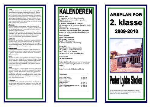 2. klasse - Peder Lykke Skolen