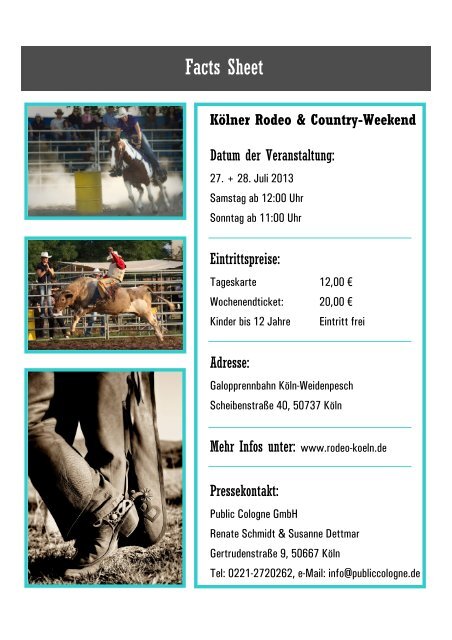 Country- und Westernwochenende in Köln 2013