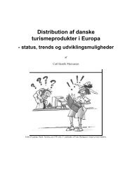 Distribution af danske turismeprodukter i Europa - CRT - Center for ...