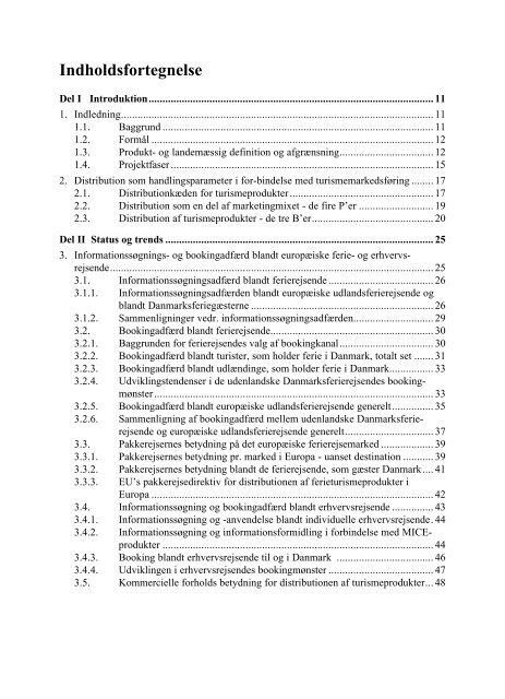 Distribution af danske turismeprodukter i Europa - CRT - Center for ...