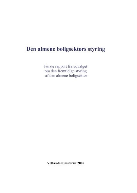 Den almene boligsektors styring - DEAS