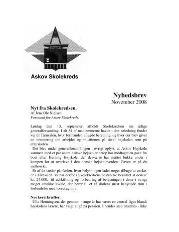 Nyhedsbrev - Askov Skolekreds