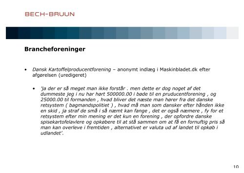 Informationsudveksling og konkurrencereglerne - Bech-Bruun