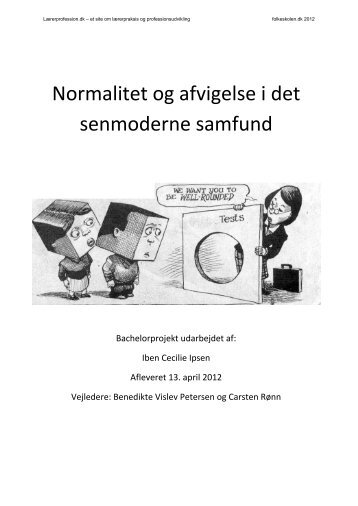 Normalitet og afvigelse i det senmoderne samfund - Folkeskolen