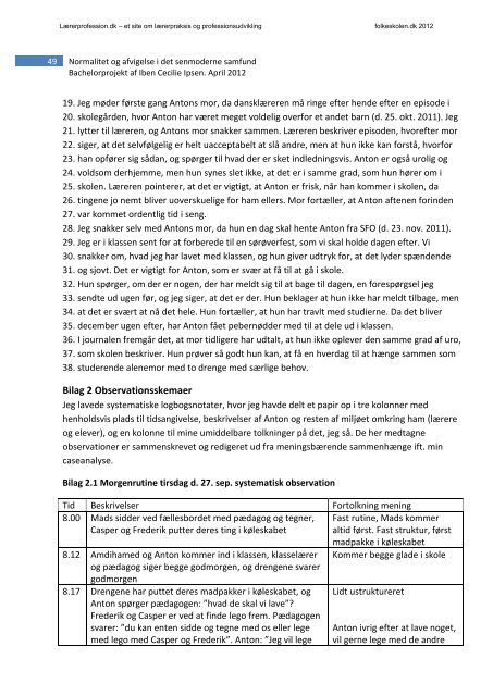 Normalitet og afvigelse i det senmoderne samfund - Folkeskolen