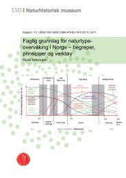 begreper, prinsipper og verktøy - Naturhistorisk museum ...