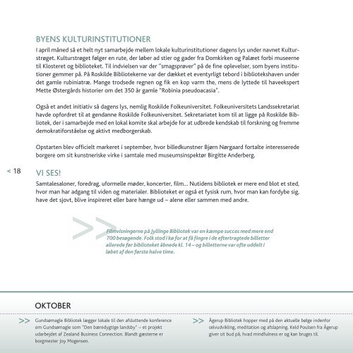 Roskilde Bibliotekernes årsberetning 2012, s. 8-11 - Kulturstyrelsen