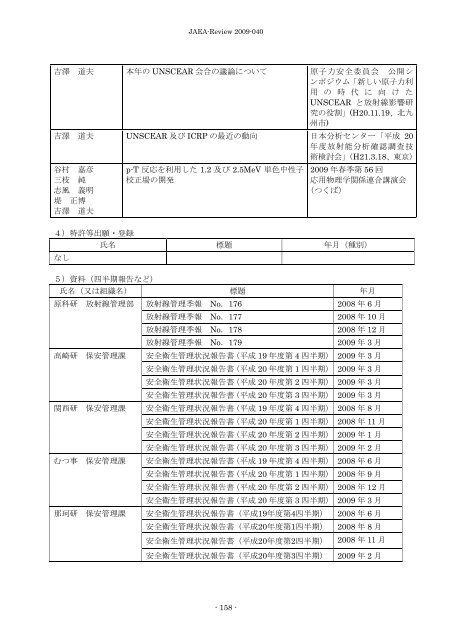 JAEA-Review-2009-040.pdf:4.65MB - 日本原子力研究開発機構