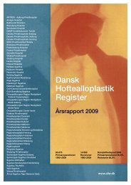Årsrapport 2009 - Dansk Hoftealloplastik Register