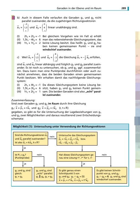 ANALYTISCHE GEOMETRIE DER EBENE UND DES RAUMES 11