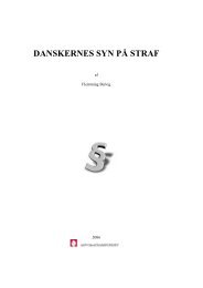 DANSKERNES SYN PÅ STRAF