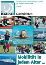 Mobilität im Alter - BAGSO