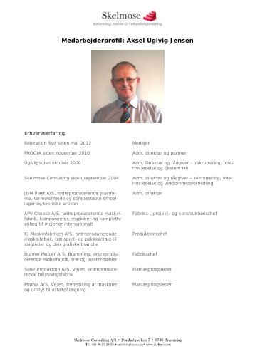 Medarbejderprofil: Aksel Uglvig Jensen - Skelmose Consulting