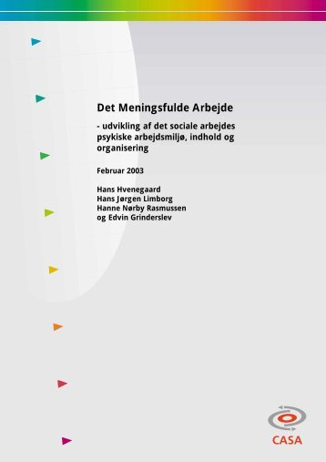 Det Meningsfulde Arbejde - Center for Alternativ Samfundsanalyse