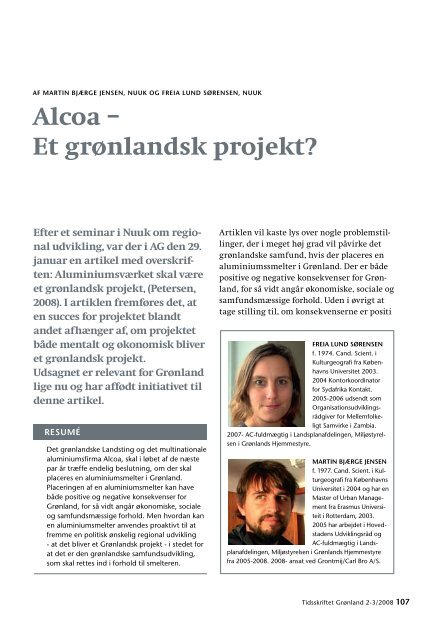 tidsskriftet grønland nr.2-3_2008 - Det grønlandske Selskab