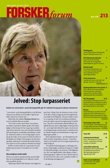 Jelved: Stop lurpasseriet - FORSKERforum