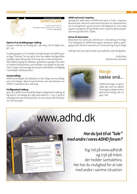 ADHD-bladet nr. 3, 2009 - ADHD: Foreningen