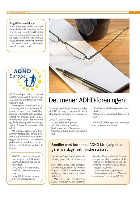 ADHD-bladet nr. 3, 2009 - ADHD: Foreningen