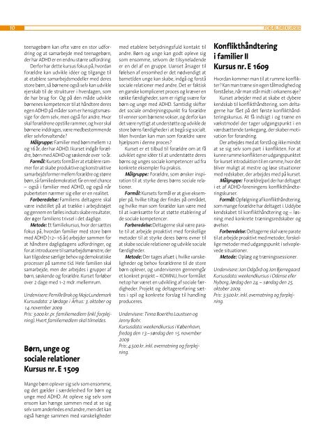 ADHD-bladet nr. 3, 2009 - ADHD: Foreningen